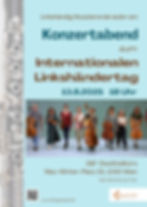 Plakat zum Linksgespielt-Konzertabend am Internationalen Linkshändertag 2025