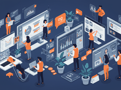 Pessoas usando ferramentas de inteligência artifical