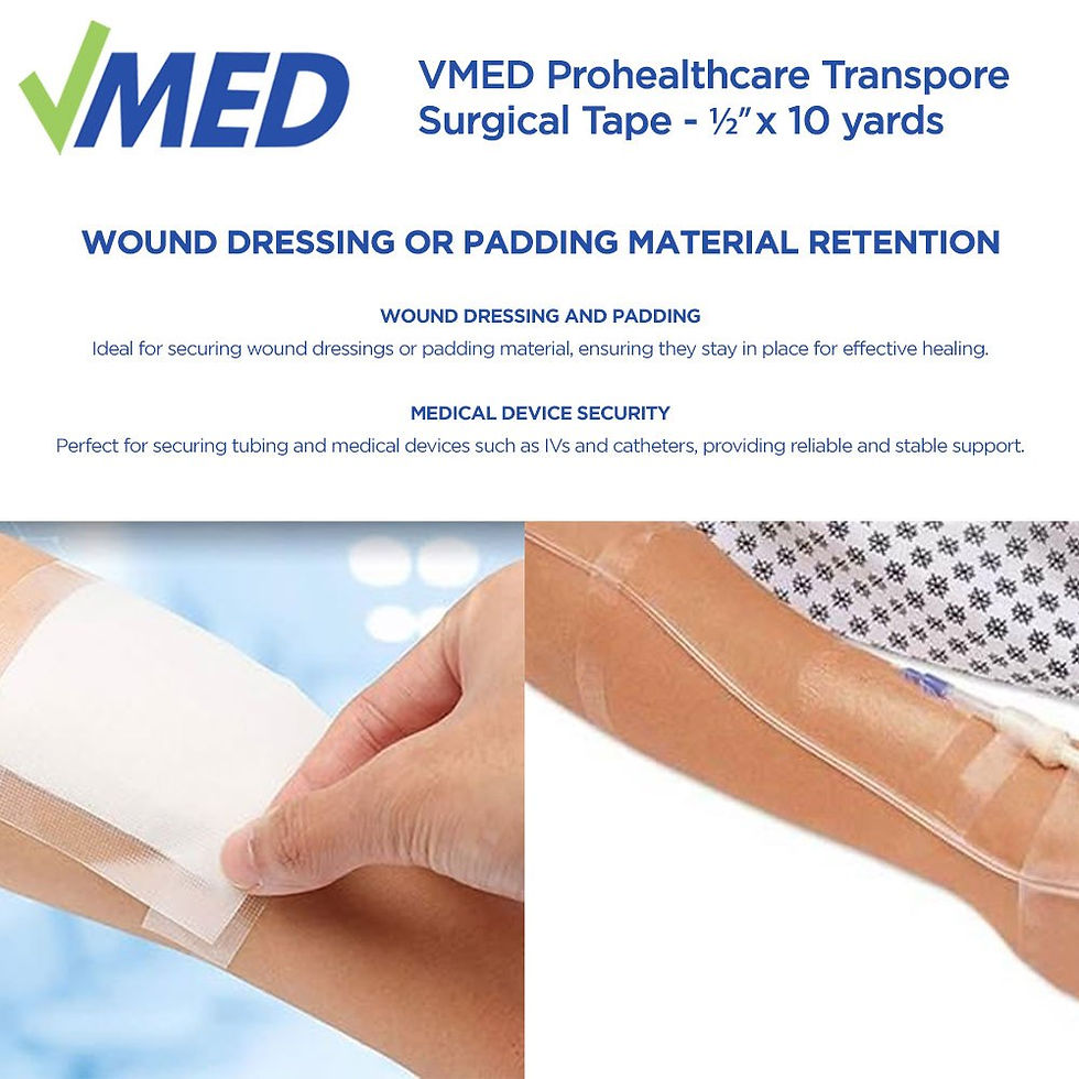 Thumbnail: VMED Prohealthcare Transpore Transparent Surgical Tape