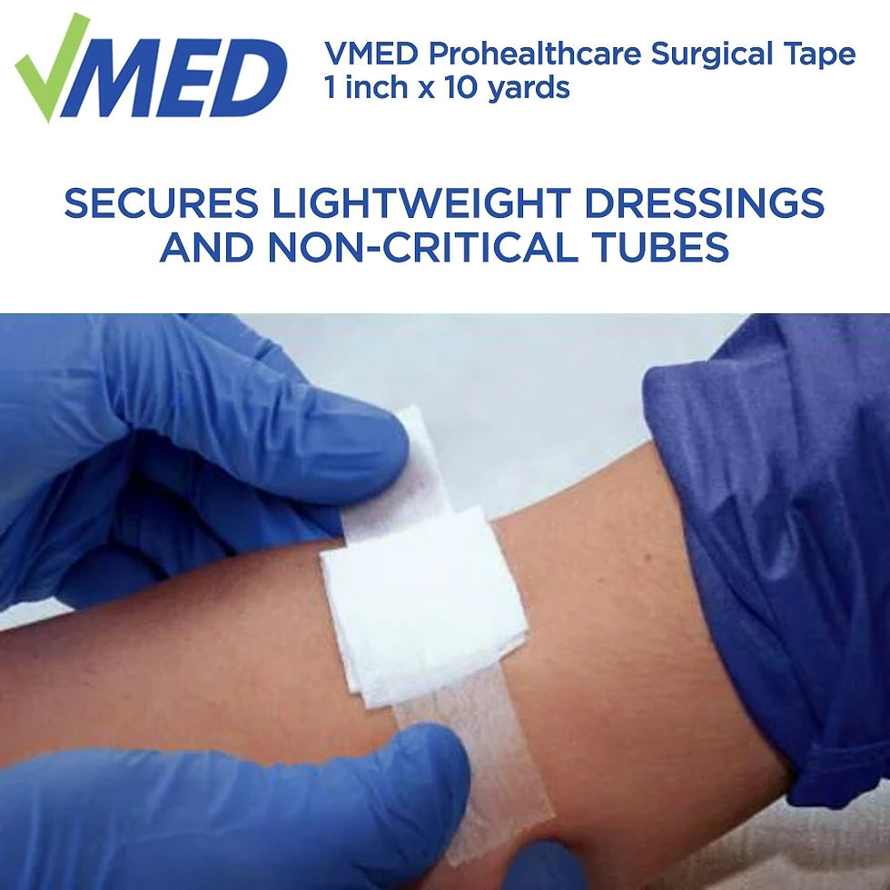 Thumbnail: VMED Prohealthcare Surgical Microporous Tape (1 Inch x 10 Yards) (1 PC Only)