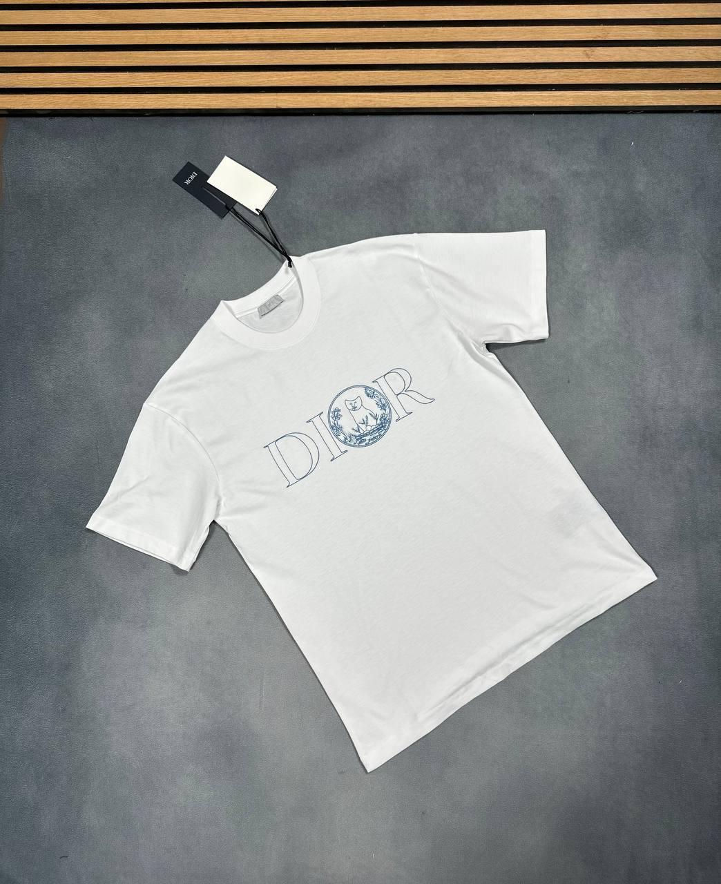 Christian Dior (White) Half Sleeve T-Shirt