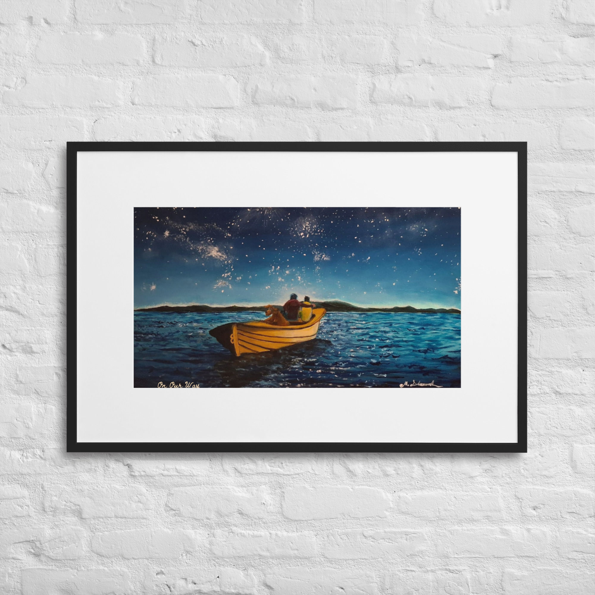 On Our Way (Matte Paper Framed Poster With Mat)