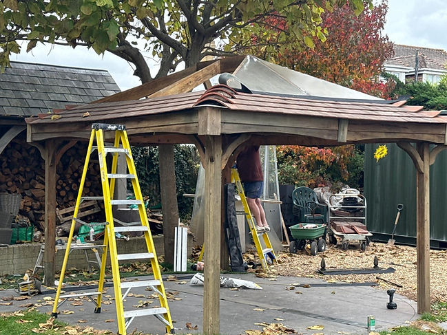 Garden structure roof