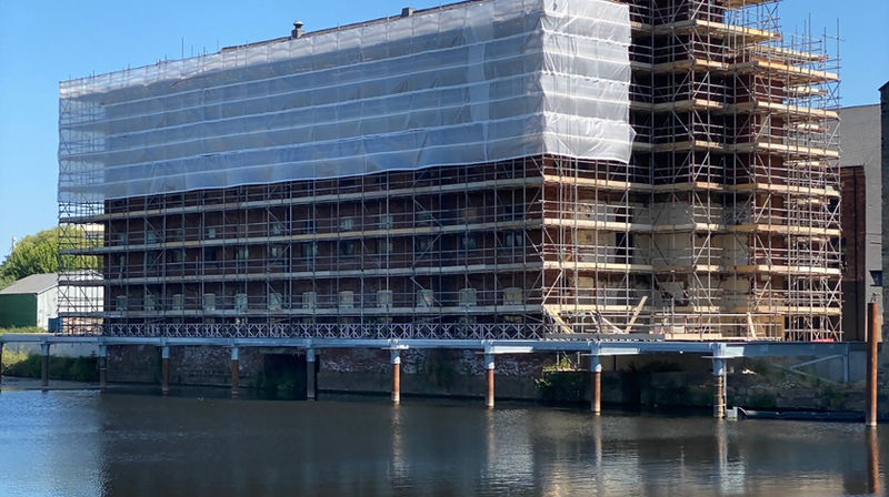 Rutland mill scaffolding project 