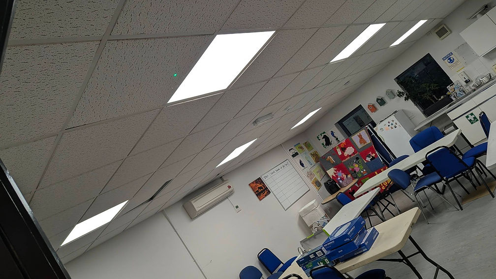kitchen lighting installation