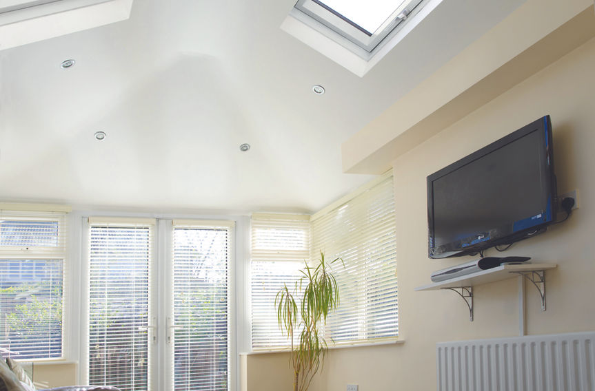 conservatory with roof windows