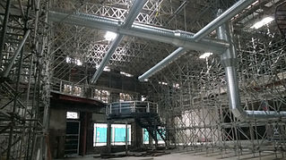 Large interior scaffolding project in Leeds