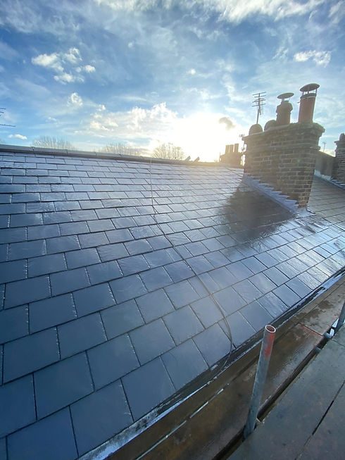 Pitched slate roof in Southend on sea 2025