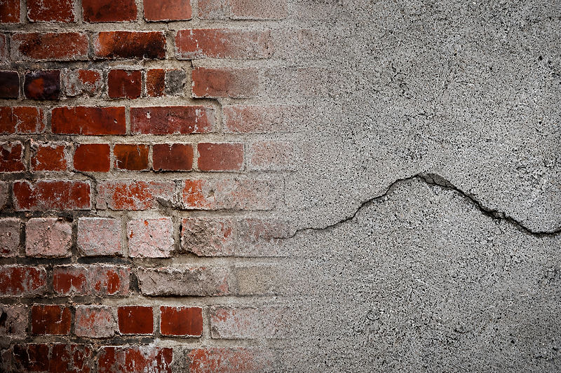 brick to concrete