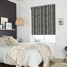 Black roller blinds 