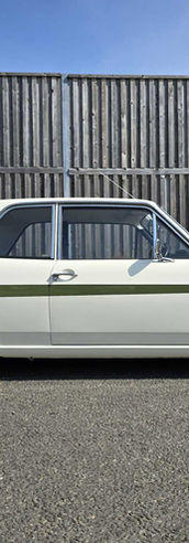 Ford MK2 Lotus Cortina after DMC Enhancement detail and ceramic coating.