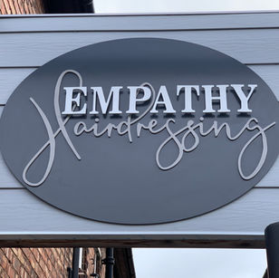 Empathy Hairdressing exterior sign