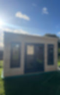 Summer house with uPVC windows