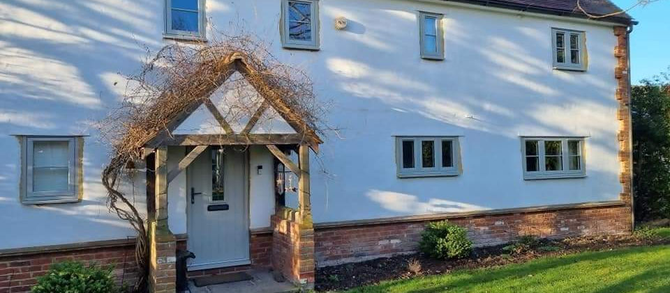 Thriplow, Bedfordshire Residence 7 windows and doors. Supplied and installed Painswick colour Solidor composite door