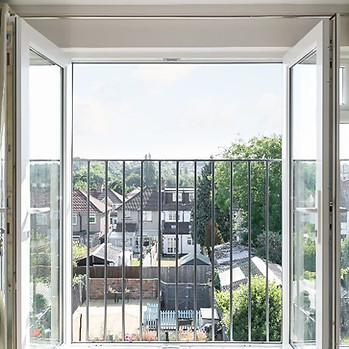 View of attic balcony