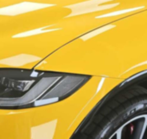 Jaguar F-Pace SVR after full car paint protection film coverage and ceramic coating in gar