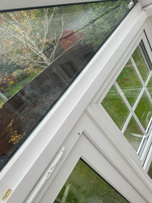 The window frame is white and has a clean, modern design