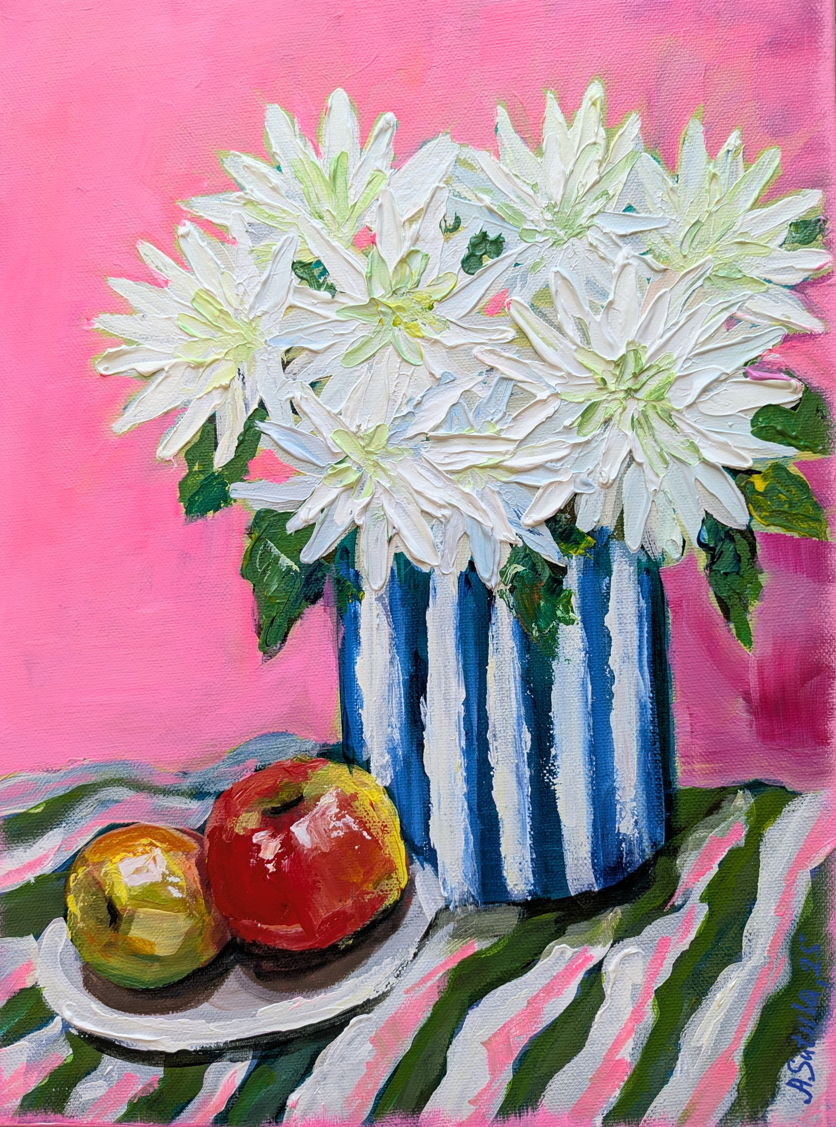 Chrysanthemums with Apples