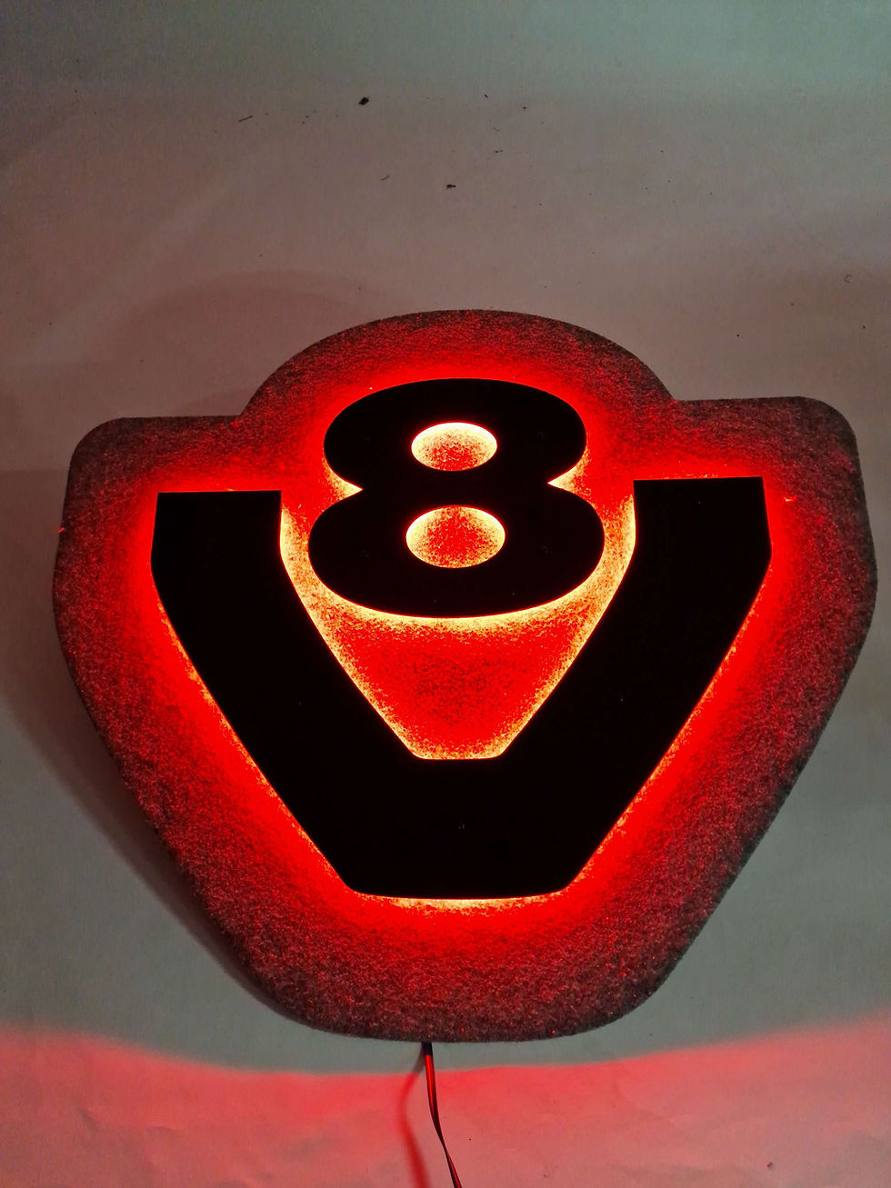 SCANIA V8 3D ACRYLIC 70x75cm LED back wall boards