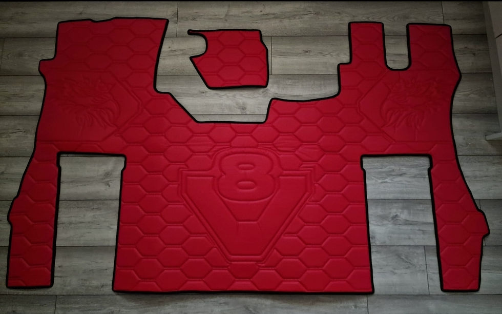 Scania S V8 Next Gen PREMIUM Quality HONEYCOMB Stitch RED
