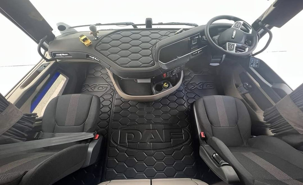 Prestige Line Honeycomb DAF XG XG+XF NEW GEN Floor mats set + Dash mats