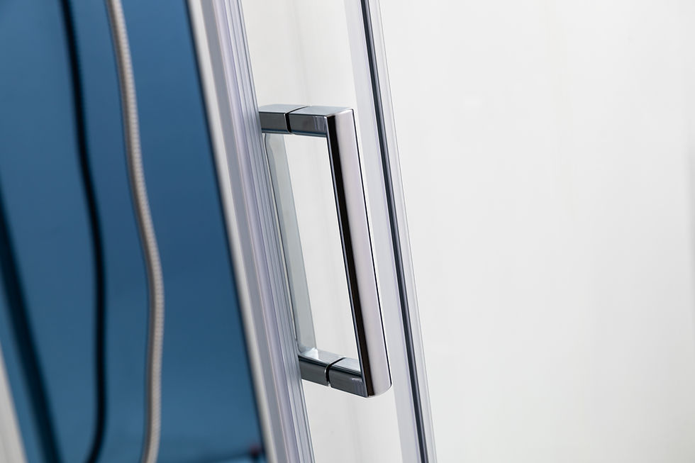 Thumbnail: 1000x800mm Shower Cabin Silver & Mirrored EASY INSTALL Room Cubicle Enclosure