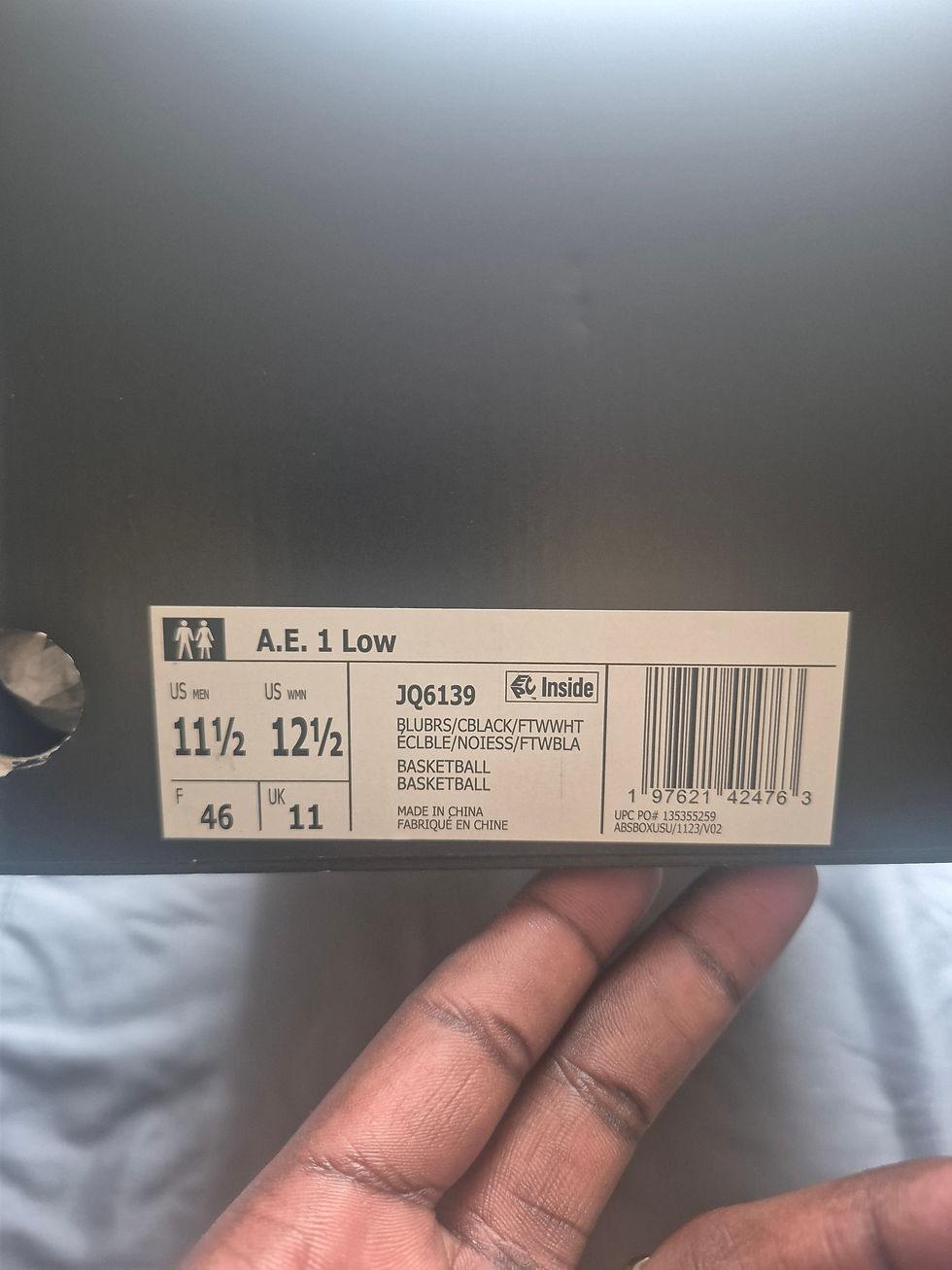 Thumbnail: AE 1 Low (Nicks Gift) size 11.5 