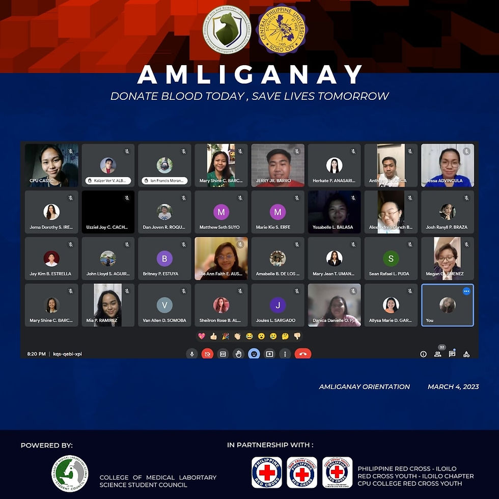 “Amliganay: Donate Blood Today, Save Lives Tomorrow” Orientation