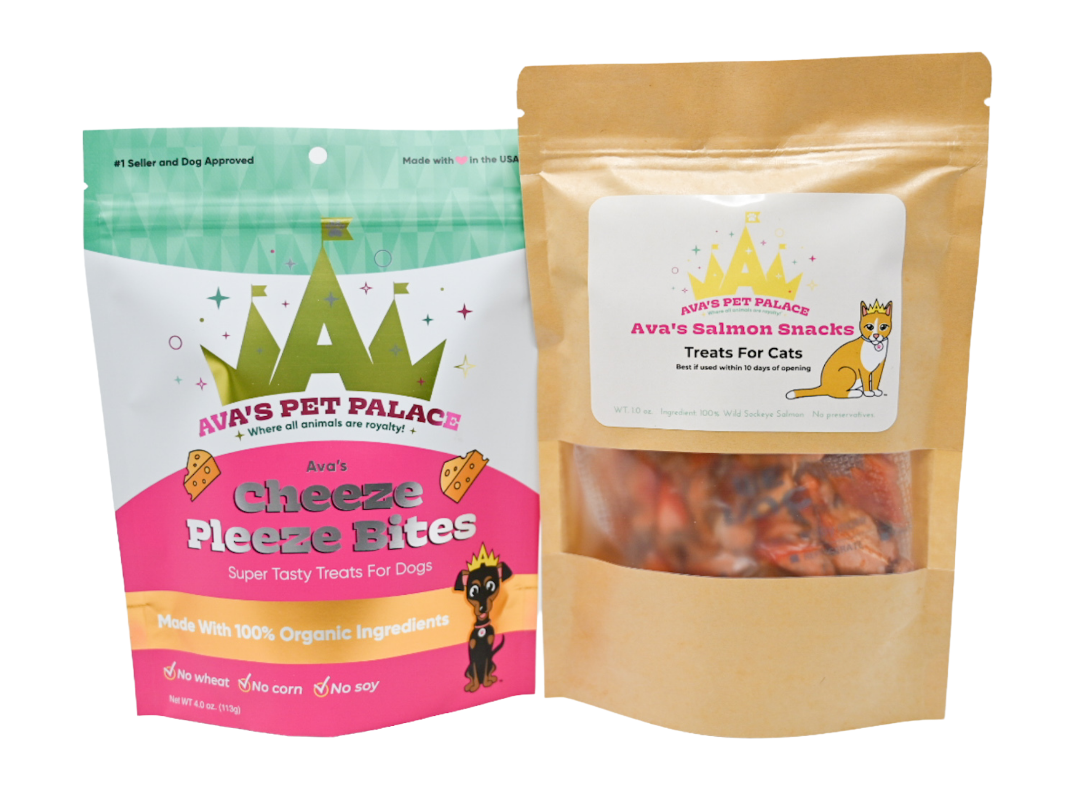 Cheeze Pleeze Bites + Salmon Snacks for Cats!