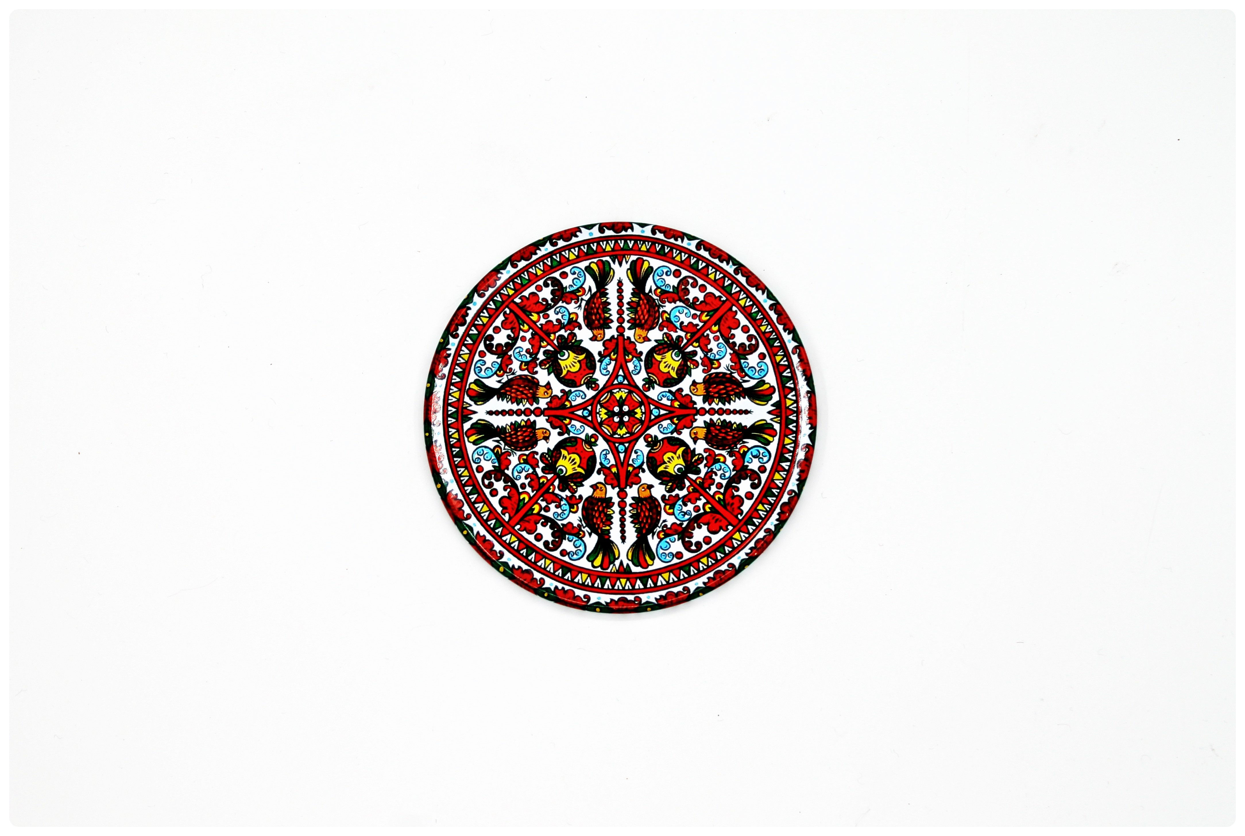 Desenli Metal Bardak Altlığı-24