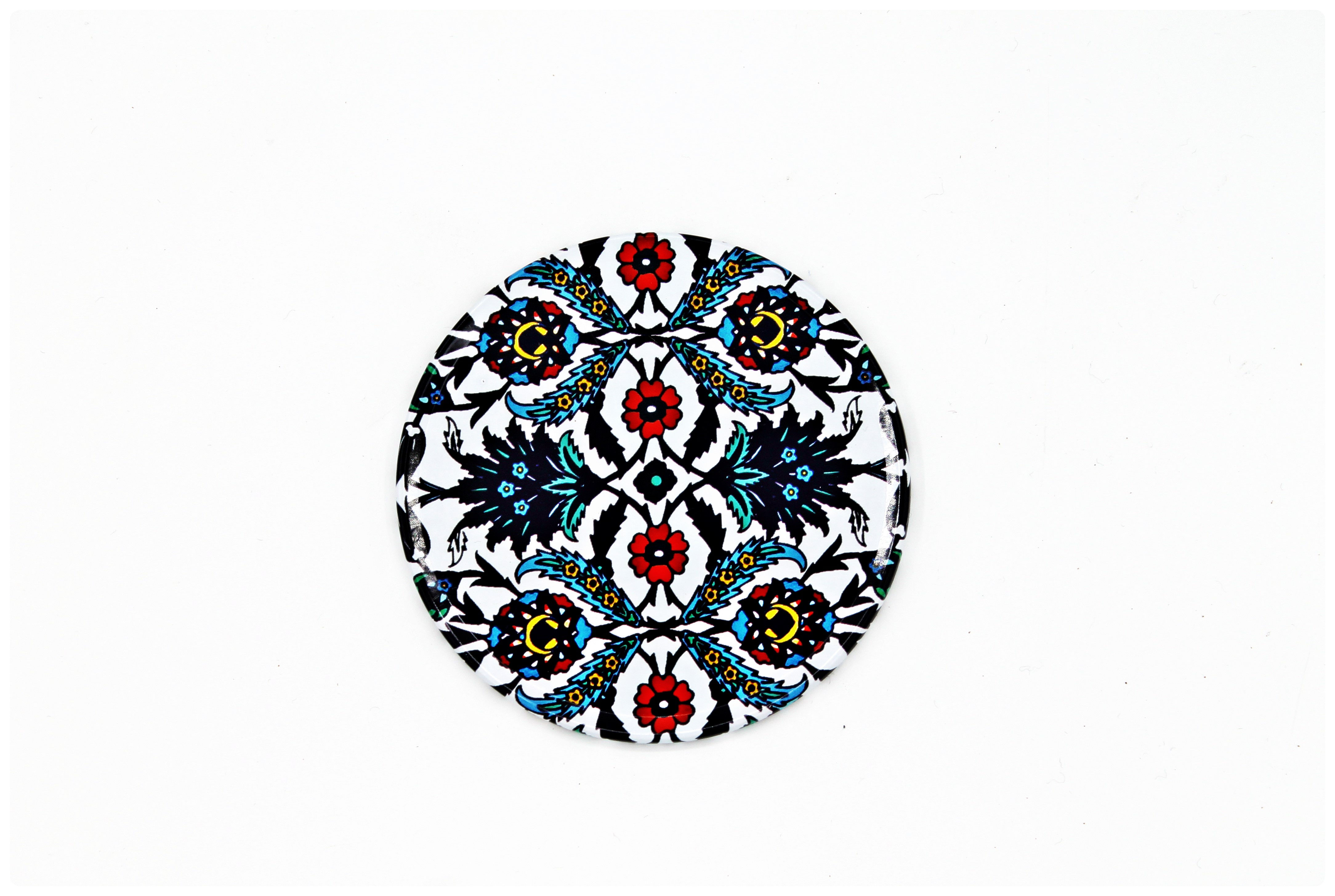 Desenli Metal Bardak Altlığı-50