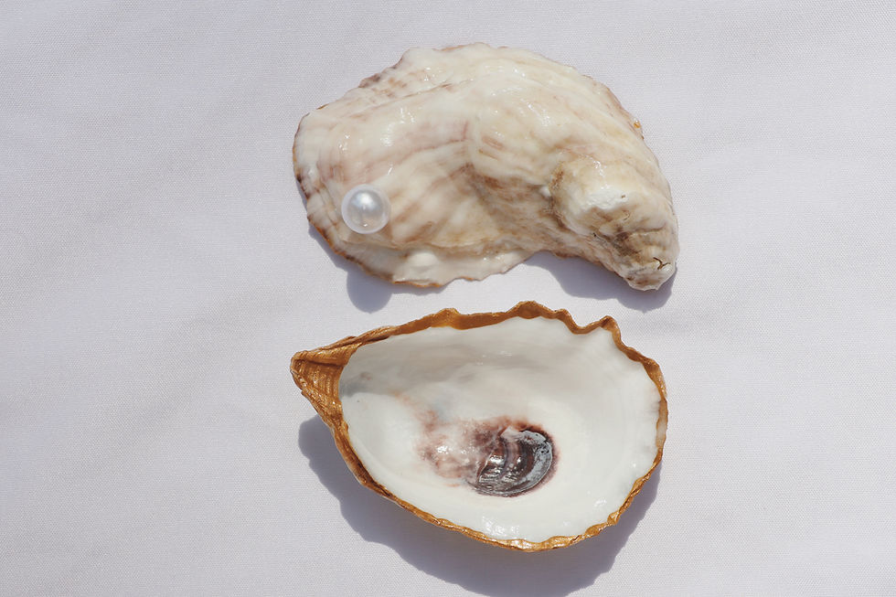Thumbnail: Natural Oyster Shell Ring Dish