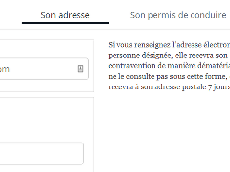 Email + mailing postal pour faire payer les contraventions.