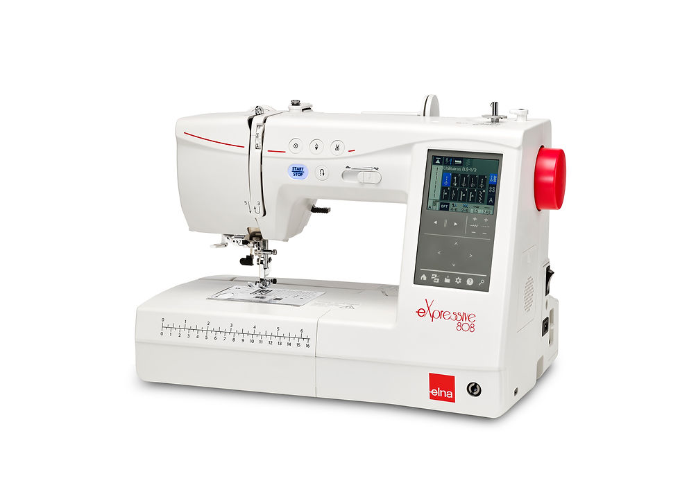 Nähmaschine von der Seite