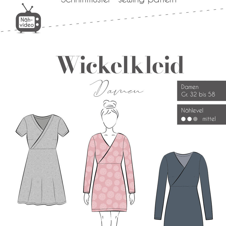 Fadenkäfer Schnittmuster Wickelkleid Damen Titelbild
