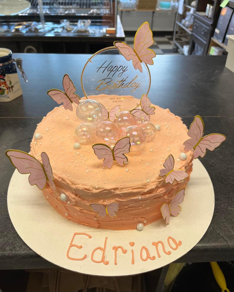 Pink Butterfly Cake