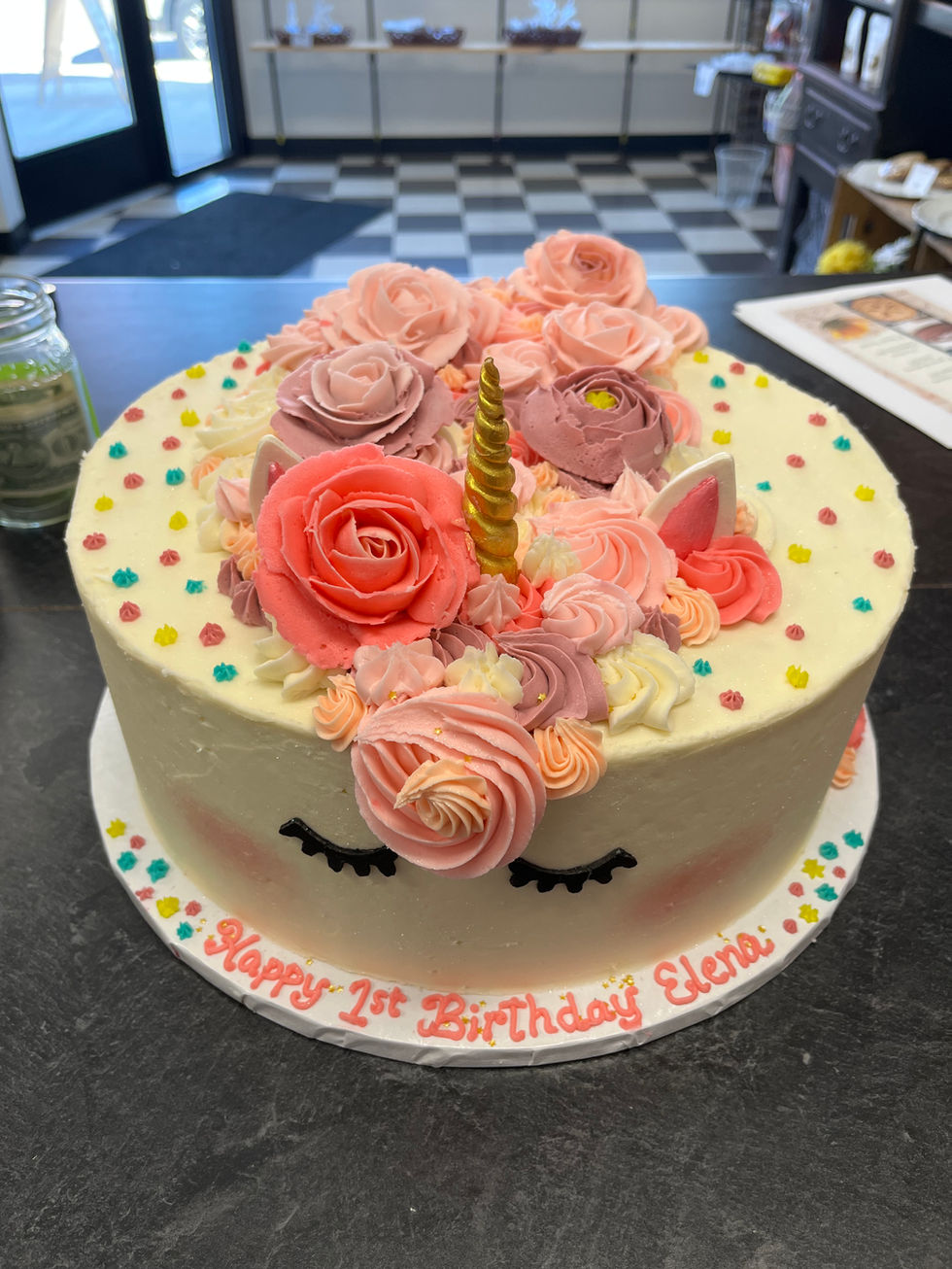 Unicorn Flower Cake