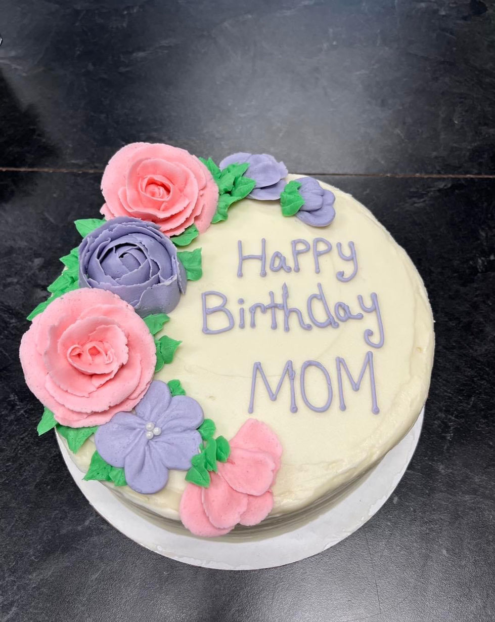 BIrthday Cake with Flowers