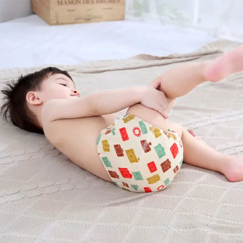 Thumbnail: Baby Waterproof Reusable Training Pants 6 Layer Cotton Baby Infant Changing