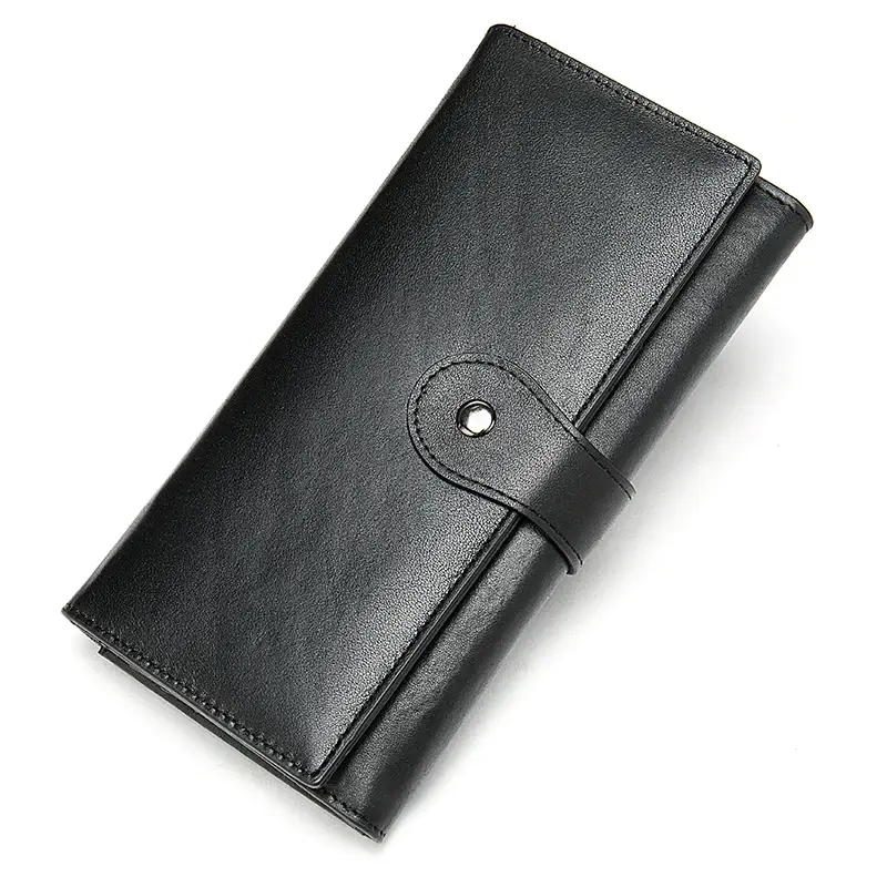 Thumbnail: Luxury Genuine Leather Clutch Wallet Multi-Function Coins & Card Organizer
