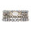 Thumbnail: Druzy Stone Hexagon Glass Beads Bracelet