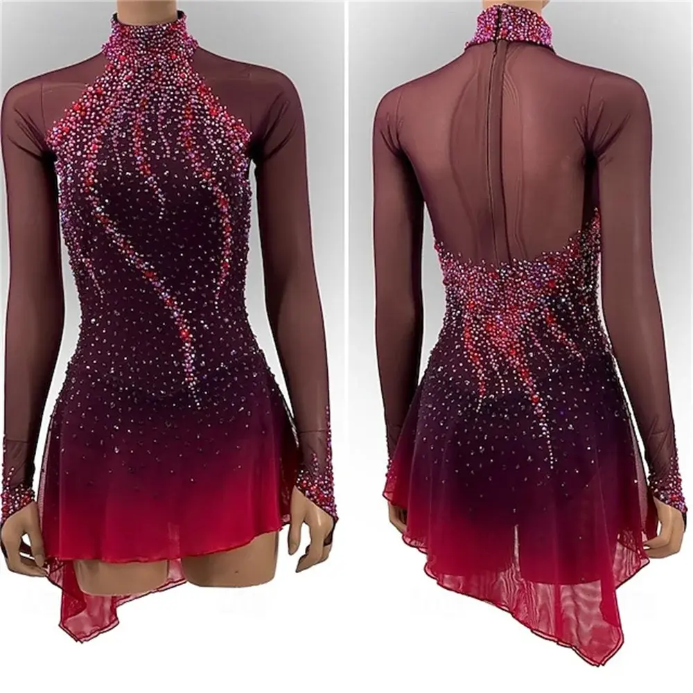 Lightweight Ice Skating Dress Flexible Figure Skating Dress