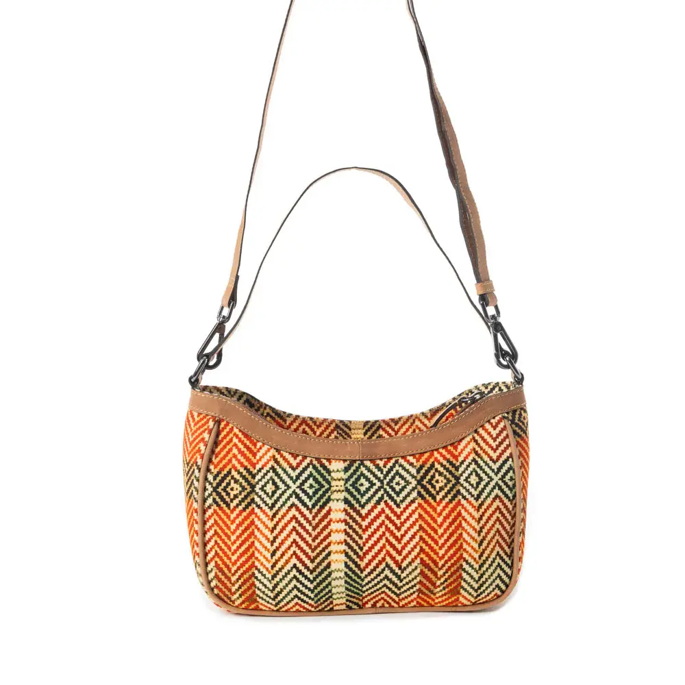 Bolso bandolera Harvest Chevron en naranja