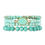 Thumbnail: Druzy Stone Hexagon Glass Beads Bracelet