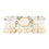 Thumbnail: Druzy Stone Hexagon Glass Beads Bracelet