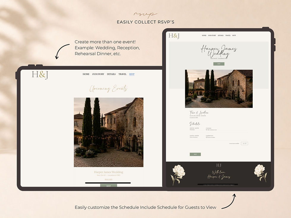 Thumbnail: Harper - Wedding Website Template