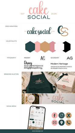 Cake Logo Board