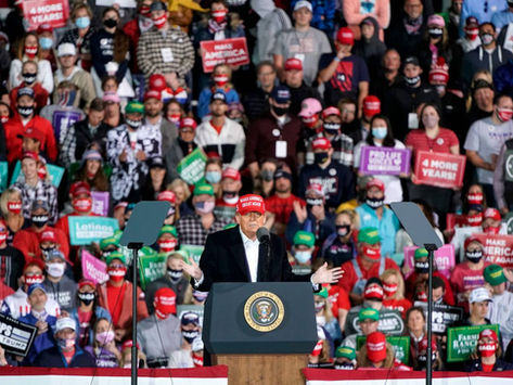 TRUMP, CONTRA EL TIEMPO PARA ALCANZAR A BIDEN