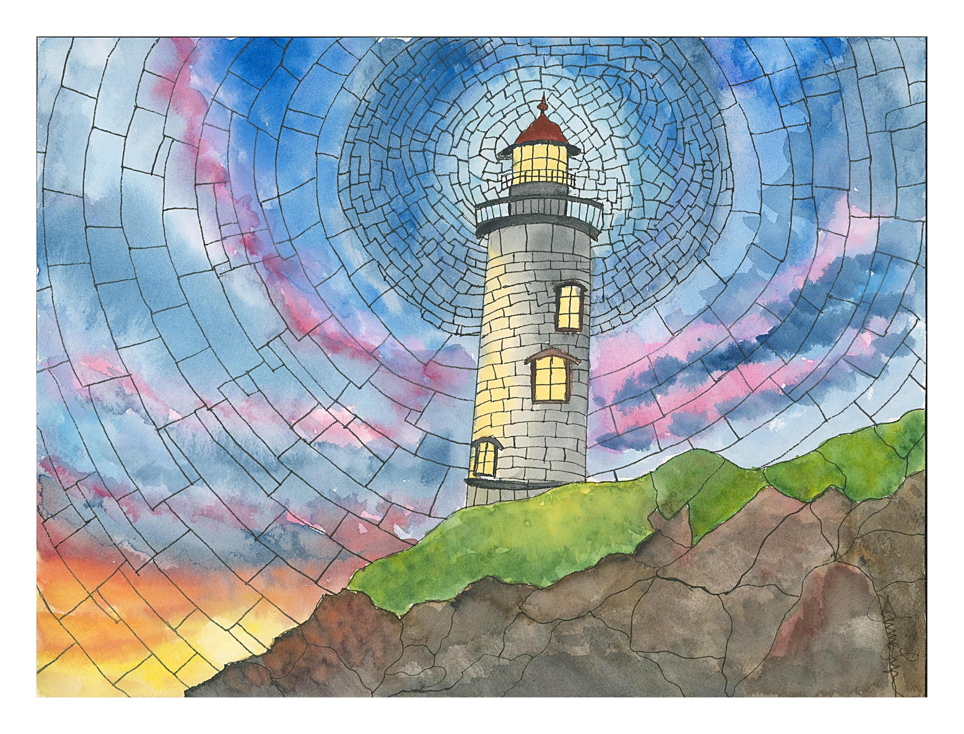 Lighthouse Radiance Print