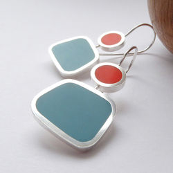 Su_Trindle Colourblock Drop Earrings